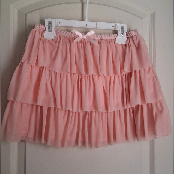 Our Generation Peach Ruffled Skirt Sz 8/10  Summer Easter Lighweight Barbiecore - Picture 1 of 6